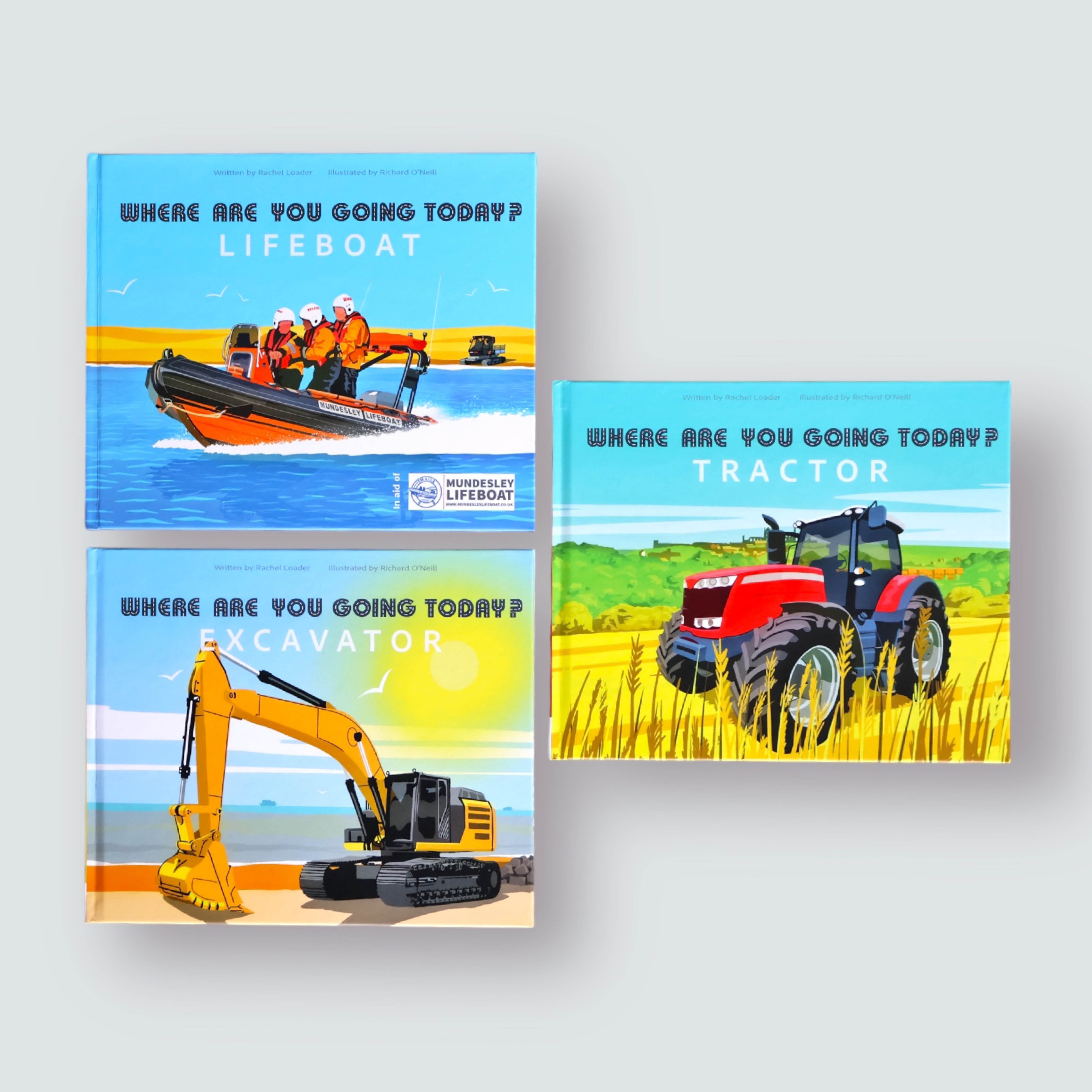 Land, coast and sea set