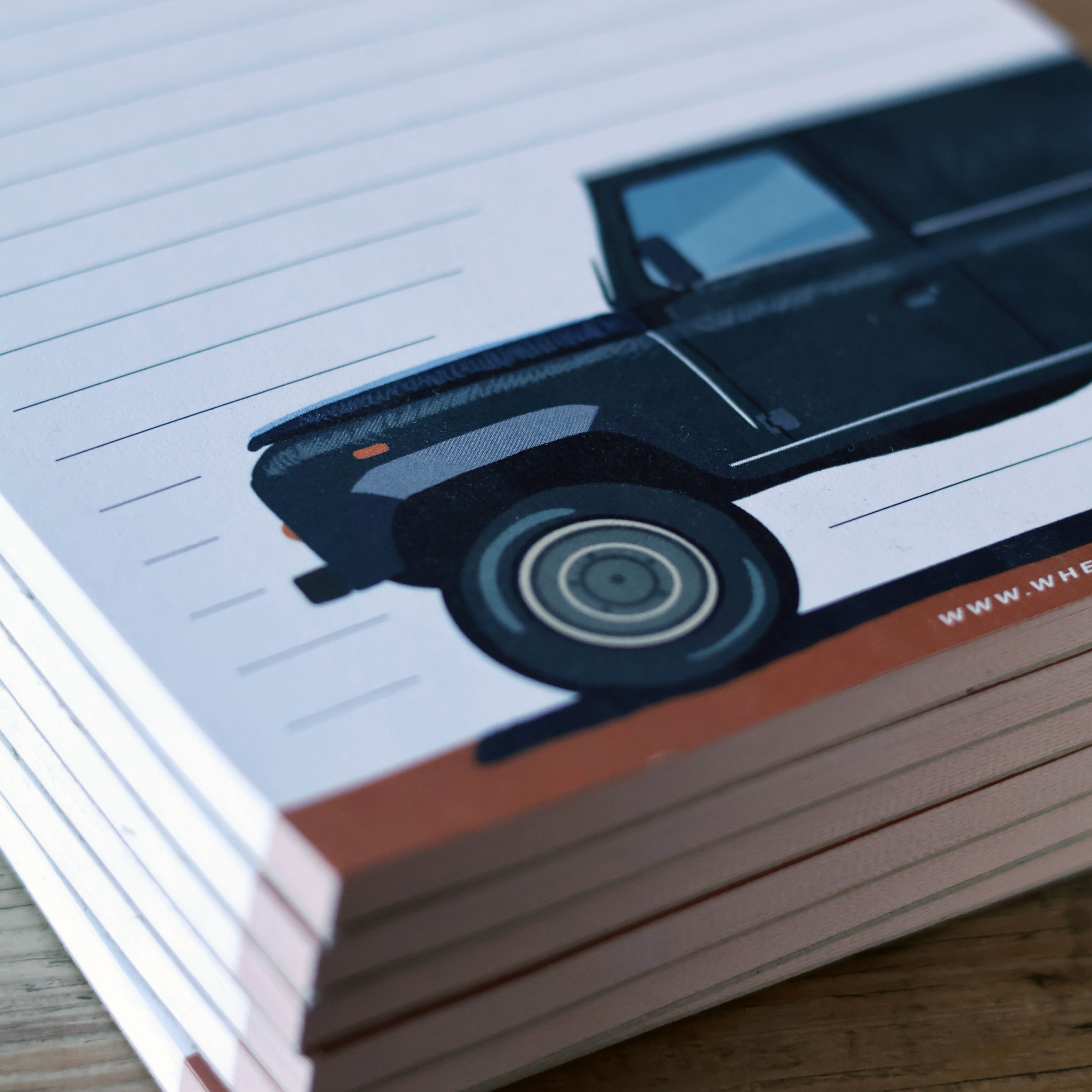 Off-roader notepad